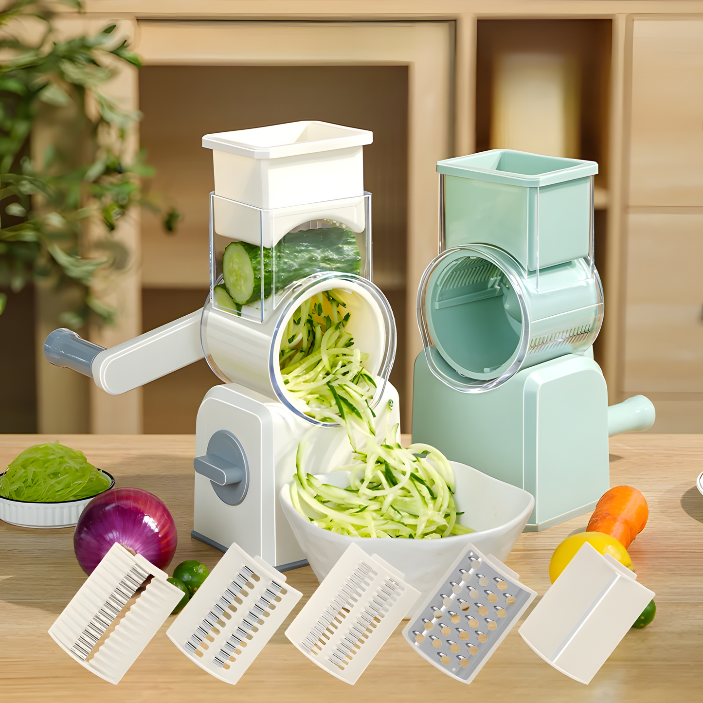 Drum vegetable cutter