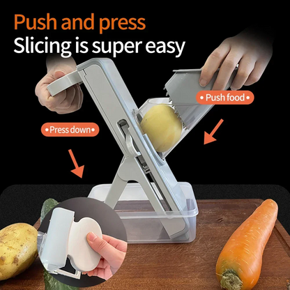 Push-type vegetable cutter