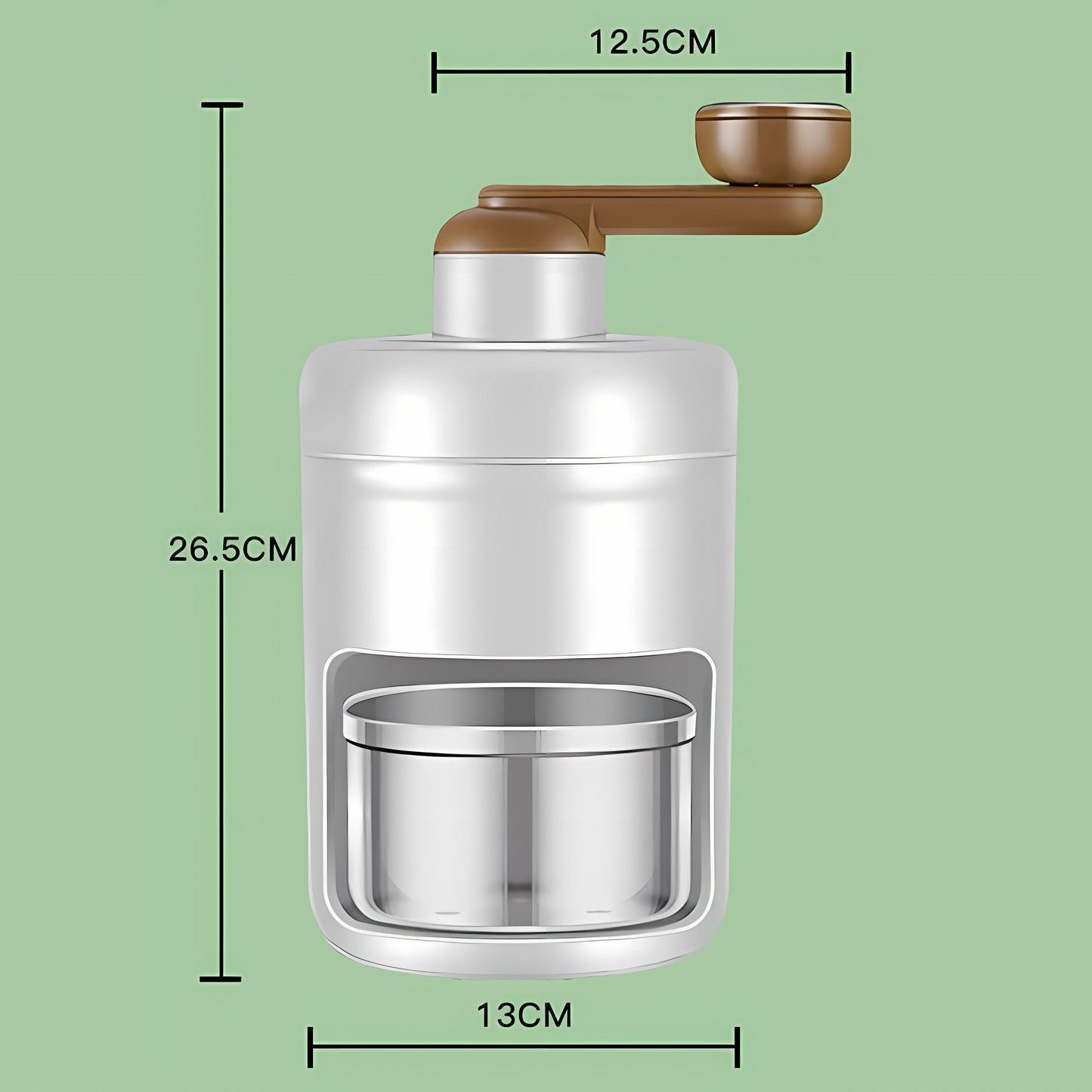 Manual shaved ice machine