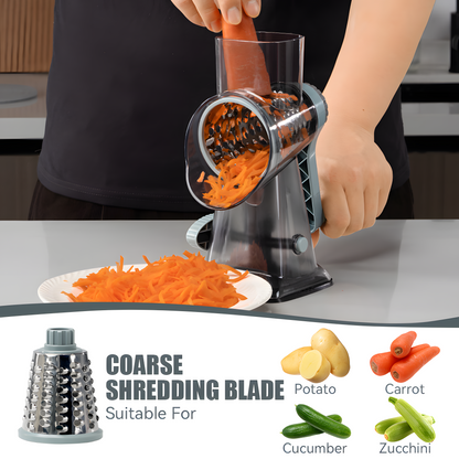 Drum vegetable cutter